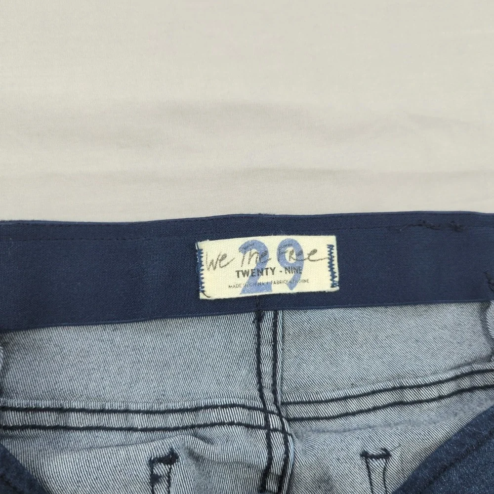 Free People Jeans‎ Womens 29 Blue Flare Stretch Dark Wash Hippie Boho
